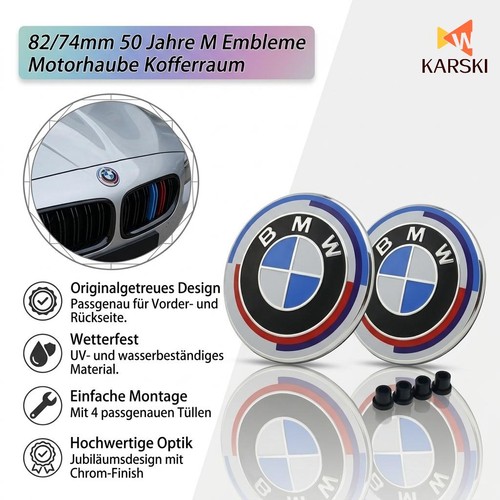 82mm 74mm für bmw emblem - 74mm,