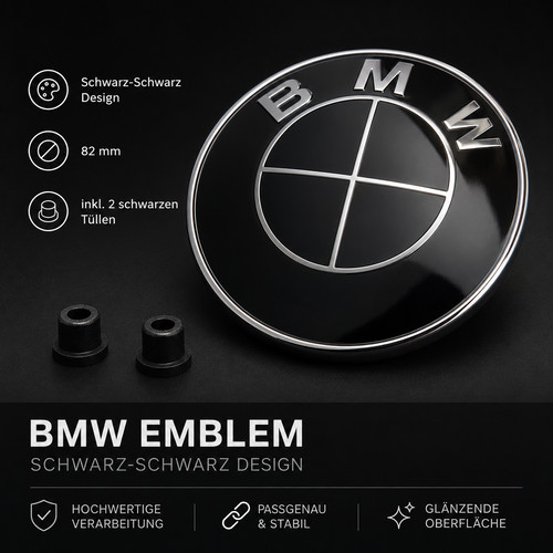 Bmw emblem 82mm schwarz - 82mm,